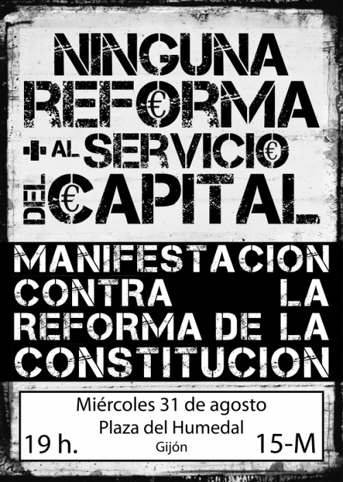 Ninguna reforma más al servicio del Capital.